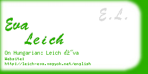 eva leich business card